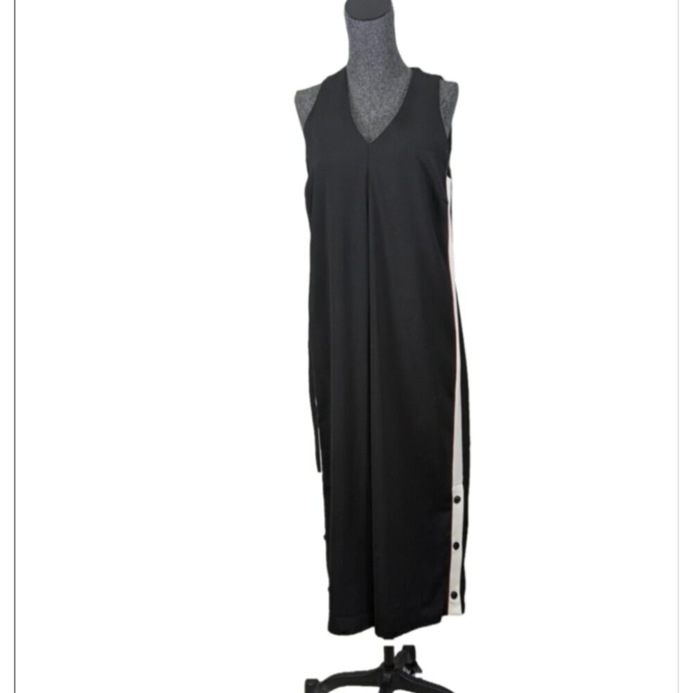 Rinascimento Black Sleeveless V-Neck Wideleg  Jumpsuit